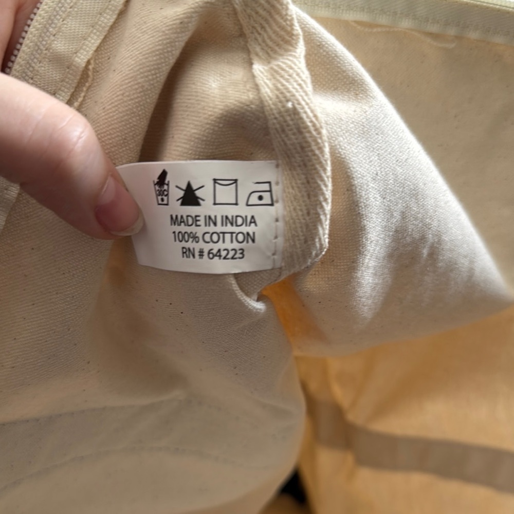 Blue and Cream Tote Bag - Picture 4 of 6